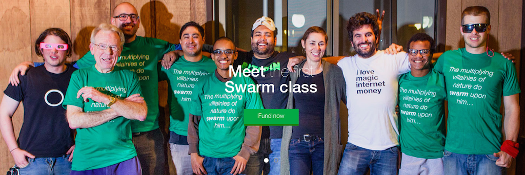 Swarm First Five at the world's first decentralized demo day in Silicon Valley.