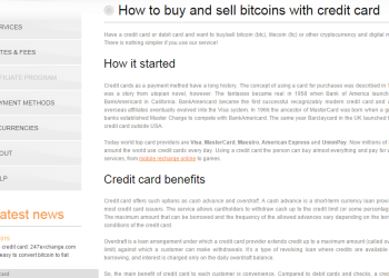 247exchange Accepting Withdrawals to Credit and Debit Cards