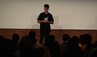 Pieter Gorsira, CEO of Lawnmower speaking at an investor meeting