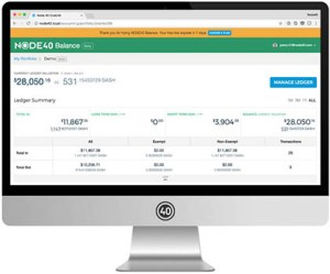 Node 40 Balance Screen