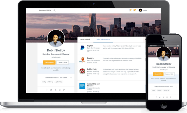 Ethearnal screenshot