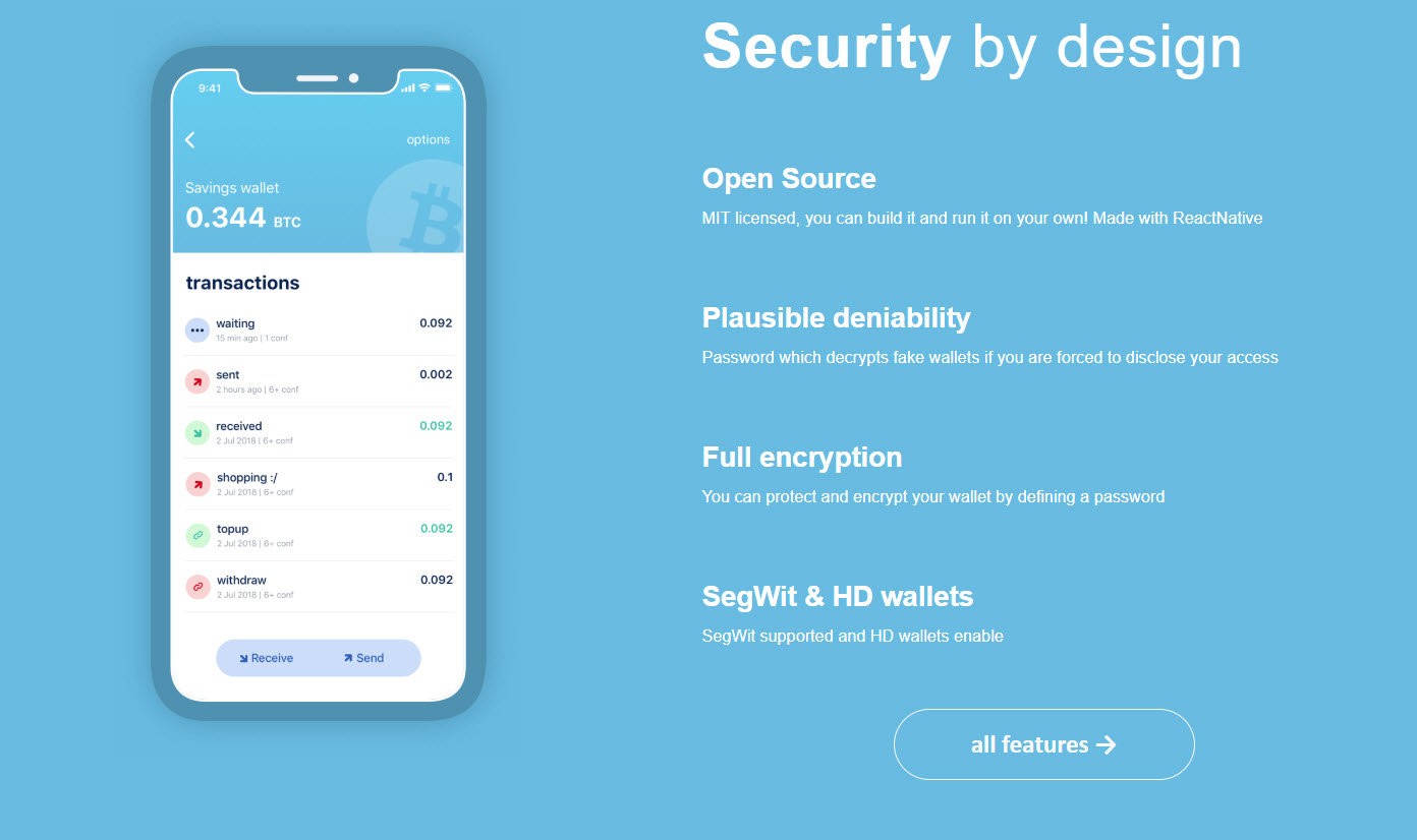 blue wallet