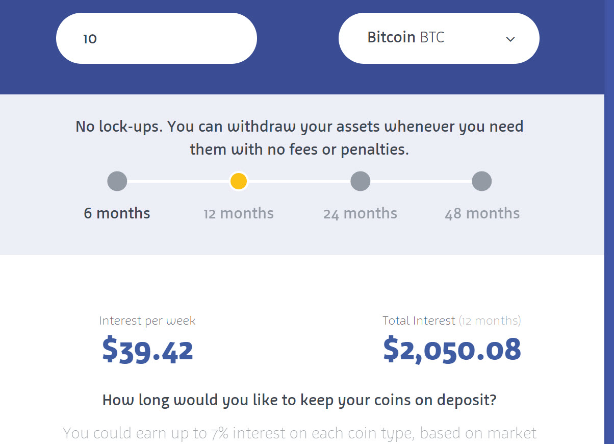 Celsius Interest Account