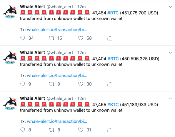 More bitcoin whale alerts