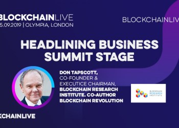 Blockchain Live 2019 Don Tapscott