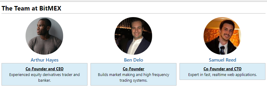 bitmex bitcoin exchange team