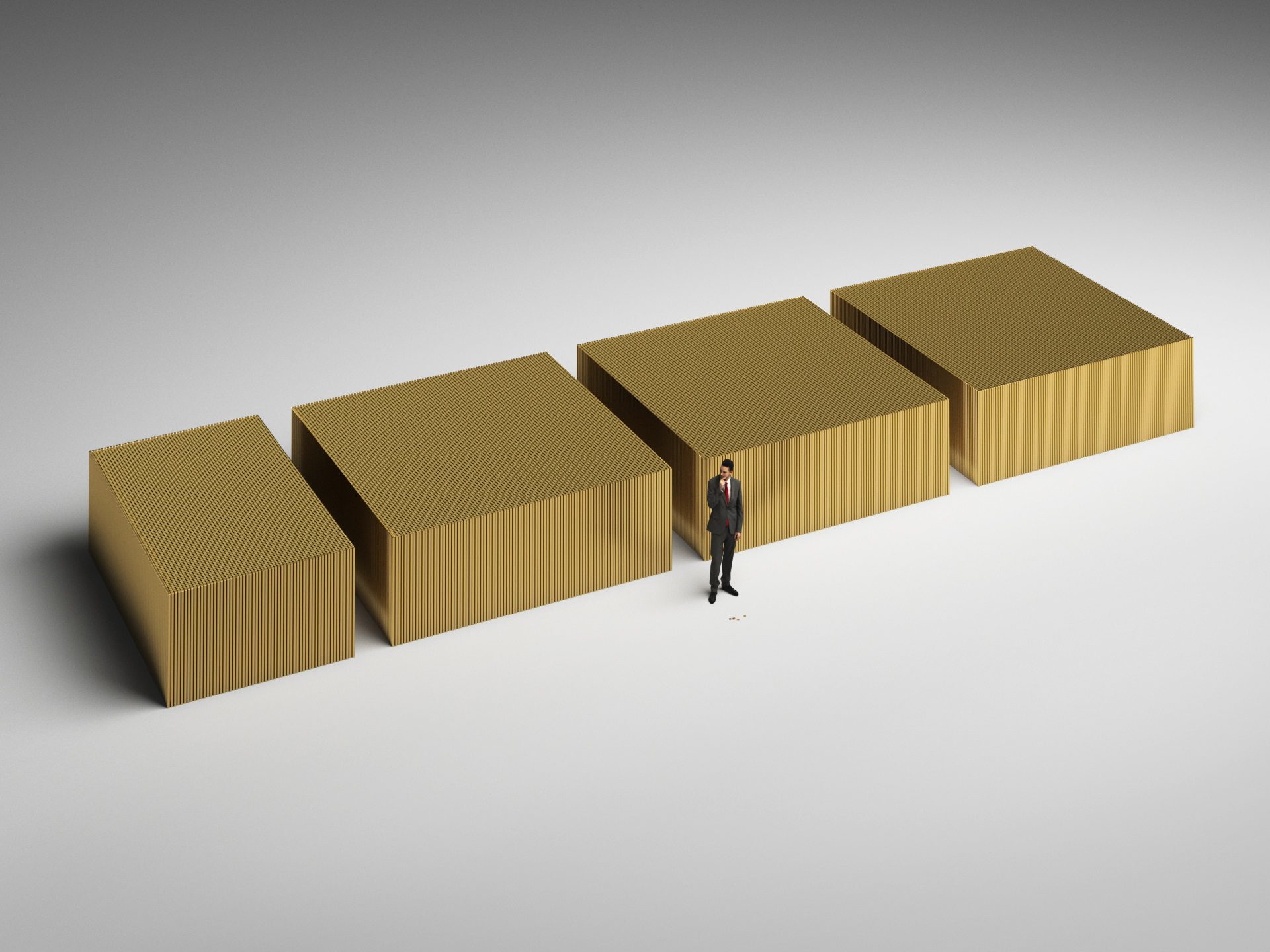 Here's How Bitcoin's Market Cap Would Look Like in 3D