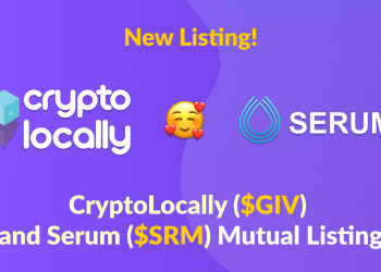 Cryptocurrency CryptoLocally And Serum Announce Mutual Listing Of Tokens