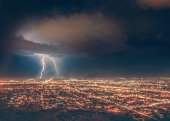 The Lightning Network, a lightning over a city