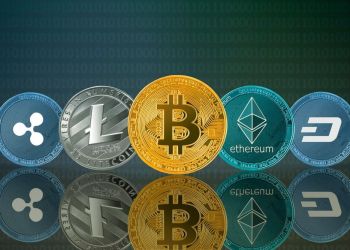 Picture of various crypto coins
