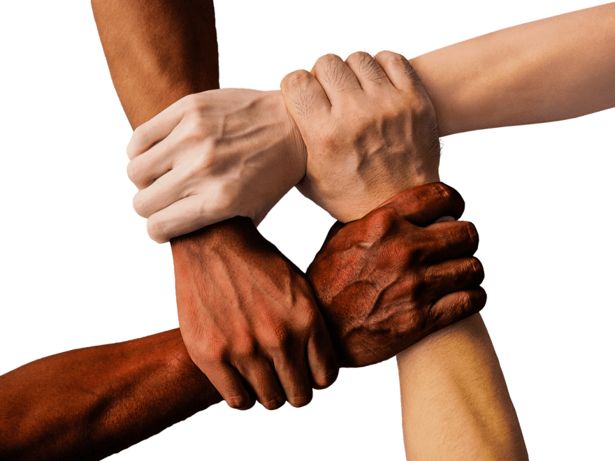 Bitcoin for Communities, four hands