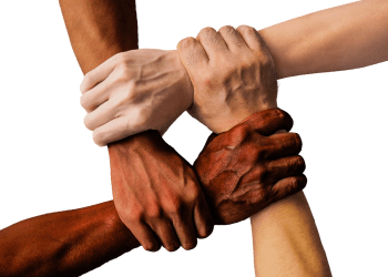 Bitcoin for Communities, four hands