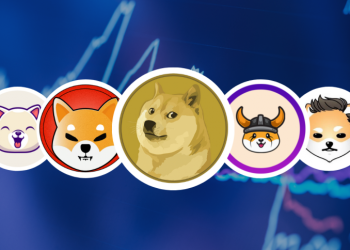 Picture of various meme coins, including Dogecoin and Shiba Inu
