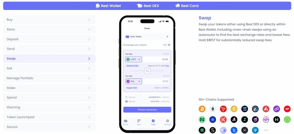 Token-Swap durchführen