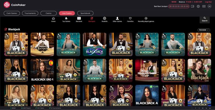 CoinPoker Bitcoin Blackjack
