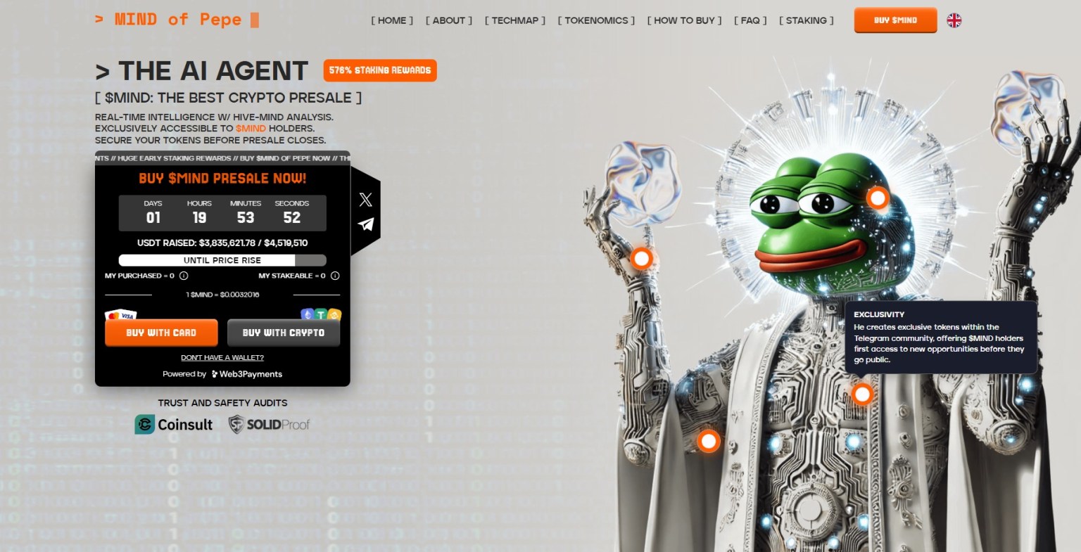 mind of pepe - Kegilaan AI Melanda DeFi Chains – Inilah Alasan Mengapa $MIND Bisa Menjadi Crypto Berikutnya yang Meledak