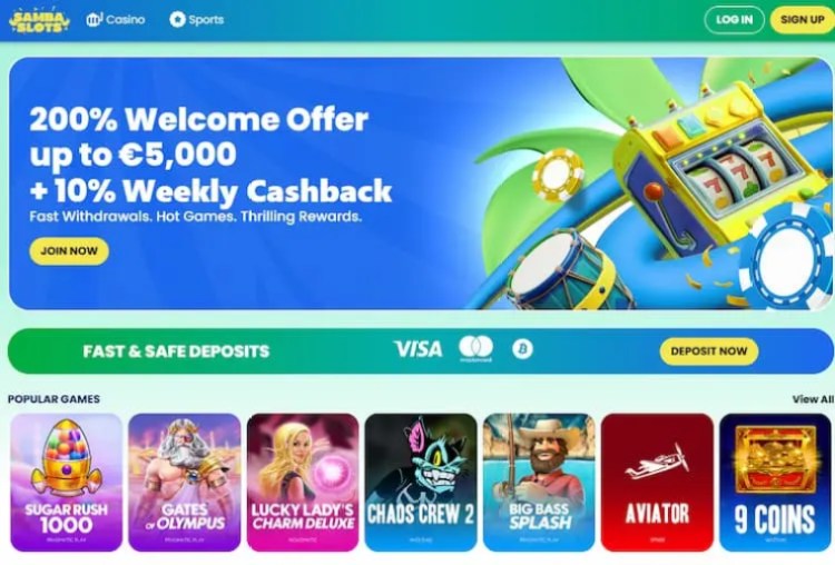 Samba Slots казино игри