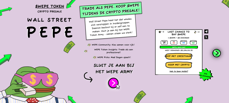 Wall Street Pepe $WEPE presale