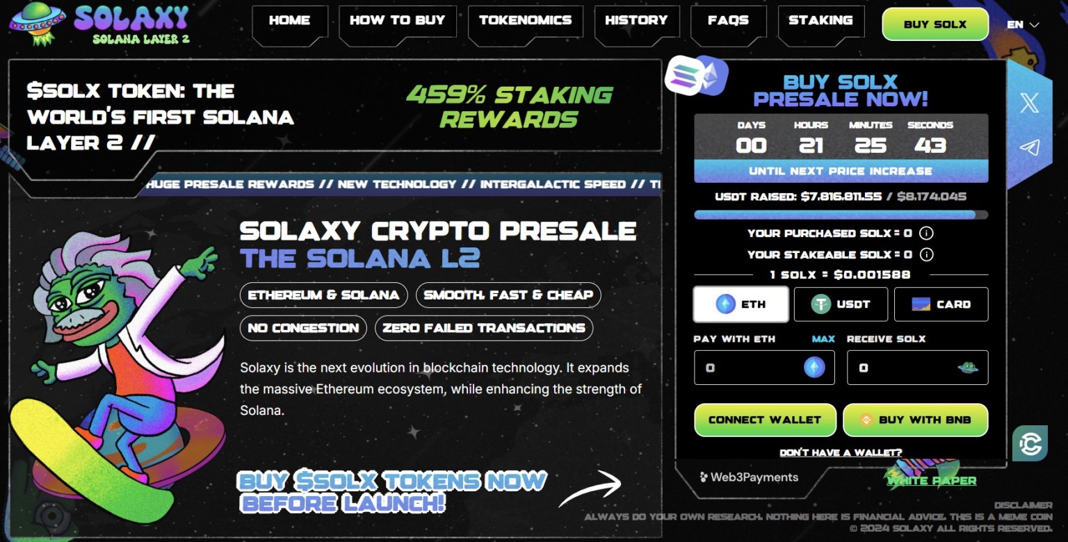 solaxy - Volume Perdagangan Solana Pecahkan Rekor, Stablecoin TVL Lampaui $5 Miliar