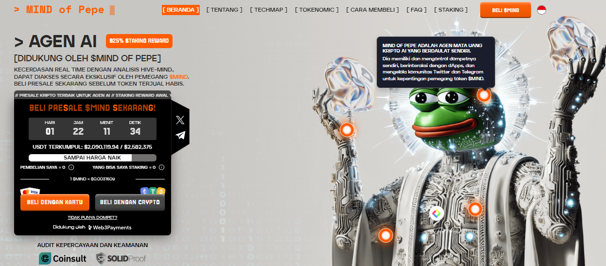Mind of Pepe - Prediksi harga Mind of Pepe