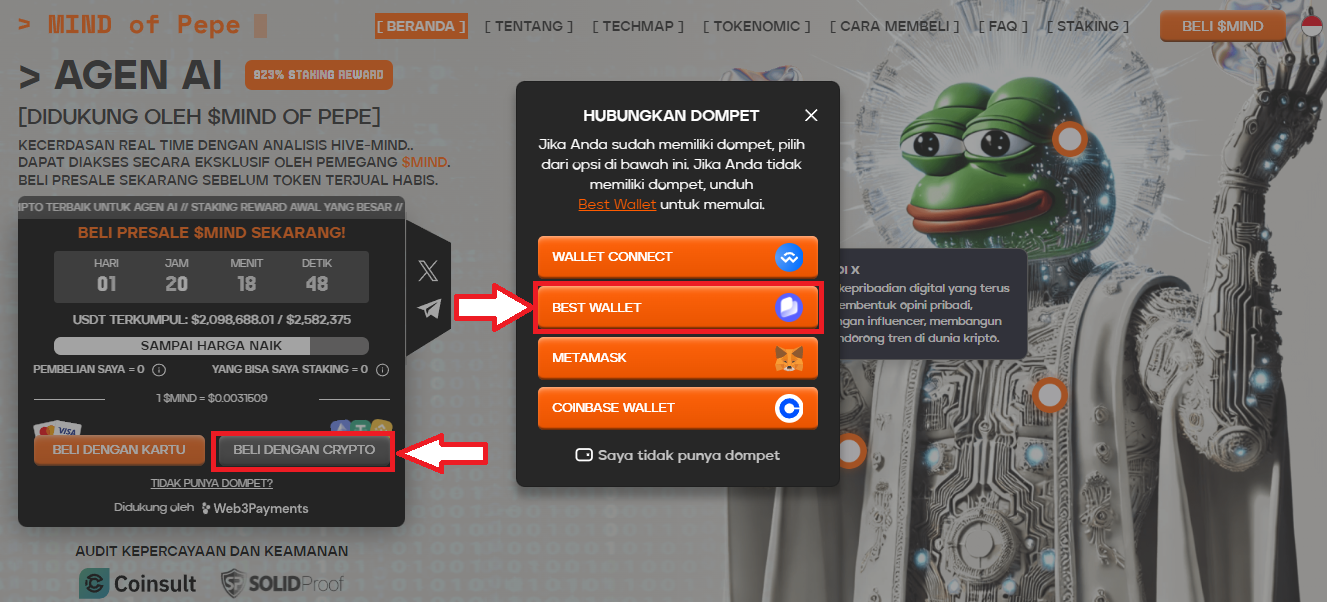 Membeli $MIND - Prediksi harga Mind of Pepe