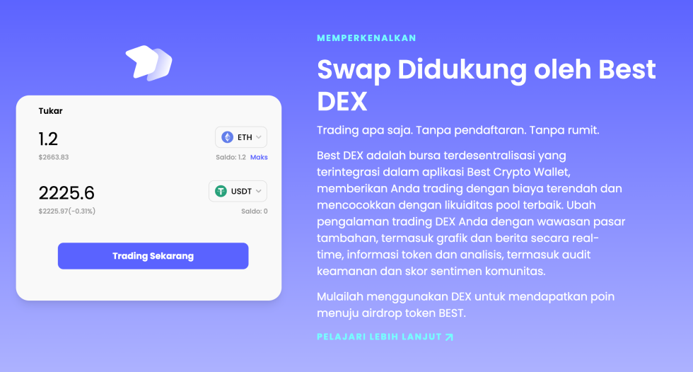 Best DEX - Best Wallet