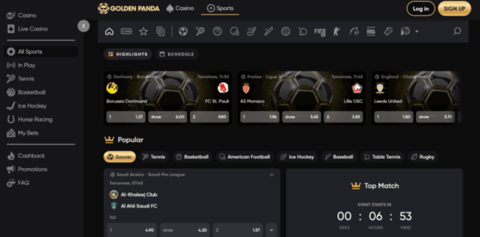 Golden Panda футболни залози