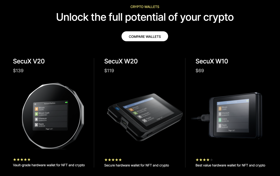 SecuX - Wallet Kripto terbaik