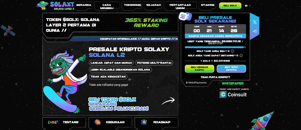 solaxy - Presale Crypto Terbaik untuk Investasi: 5 ICO yang Siap Meledak