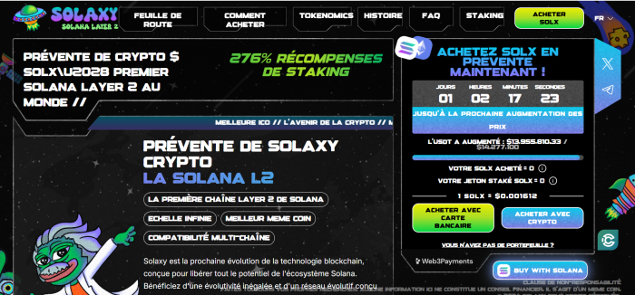 solaxy-prévente