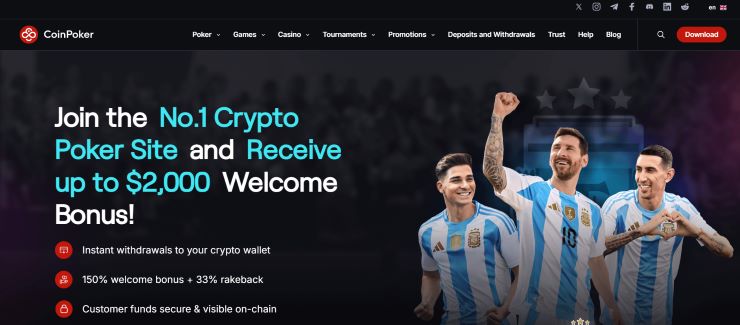 Step 1 Download the CoinPoker Software