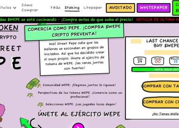 $WEPE está entre las criptomonedas para comprar ahora, mientras el precio de BTC se recupera lentamente