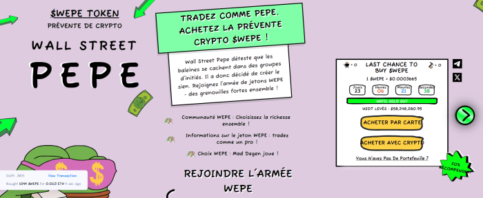 wall-street-pepe-prévente