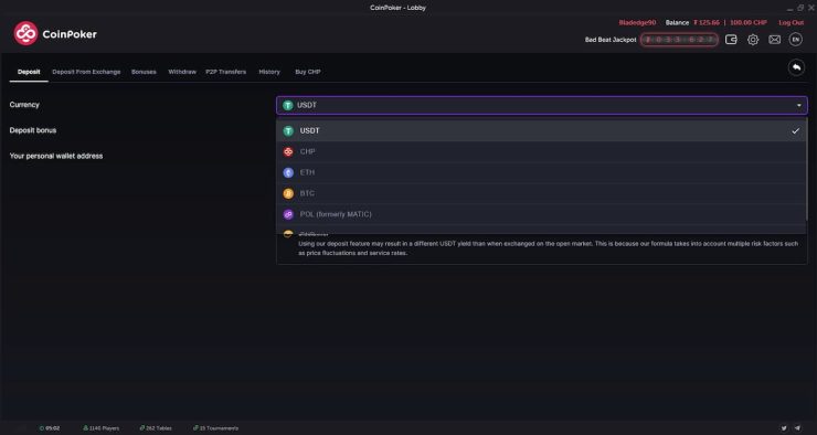 coinpoker deposit