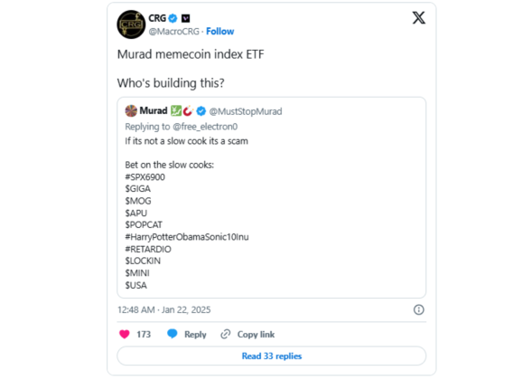 밈코인 인플루언서 crg 트위터