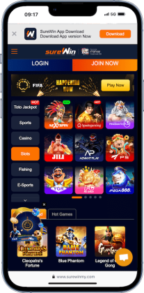 game collection at SureWin casino for players in Malaysia