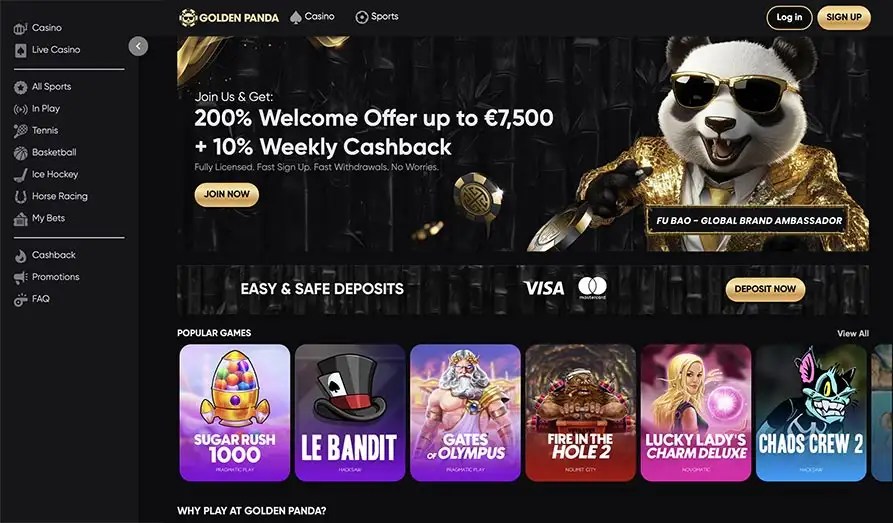 Golden Panda крипто казино