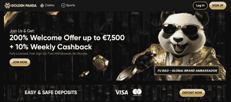 golden panda kasina online