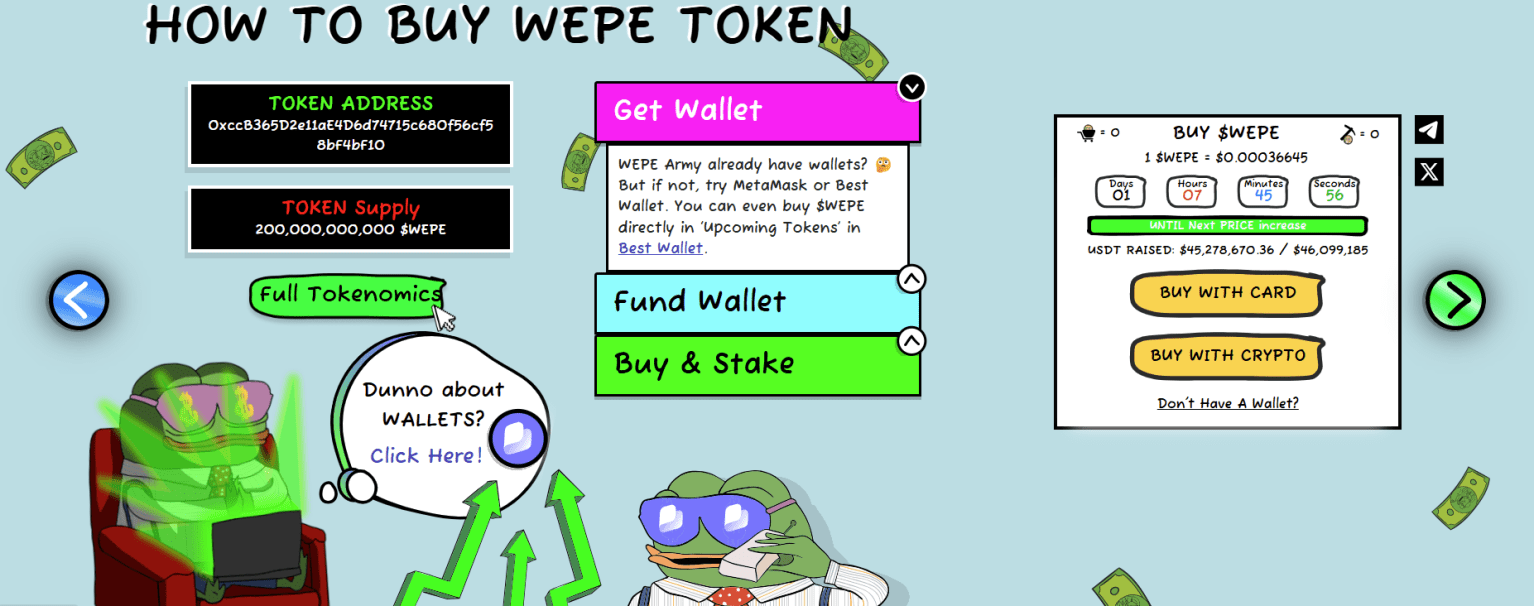 wall street pepe - Presale Crypto Terbaik untuk Investasi yang Bisa Meroket di Februari 2025 Ini