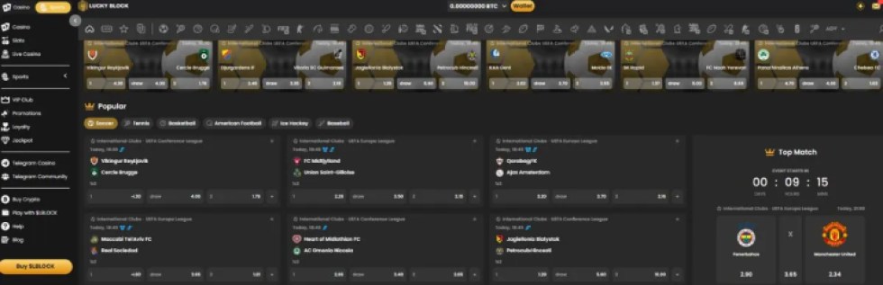 Lucky Block футболни залози