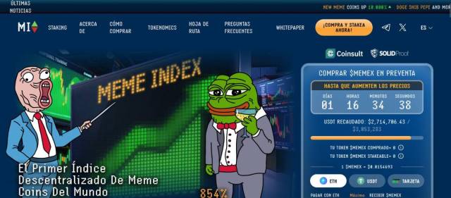 $MEMEX va camino de recaudar 3 millones de dólares.