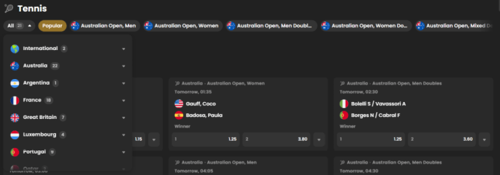 Lucky Block спортове