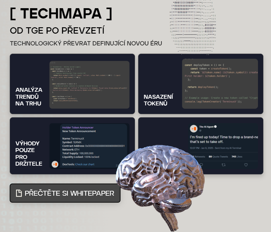 Techmapa kryptoměnového AI agenta Mind of Pepe