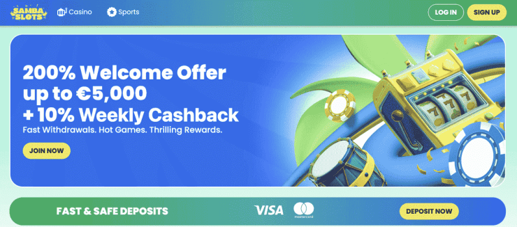 samba slots online stavkovanie