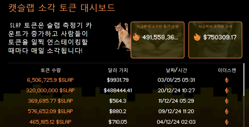 캣슬랩 소각