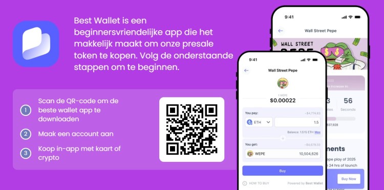 wall street pepe kopen stap 1 wallet aanmaken