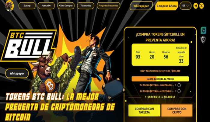 ¿Podría ser $BTCBULL la mejor preventa de criptomonedas? ¡Más de 150.000 dólares recaudados en menos de 24 horas!