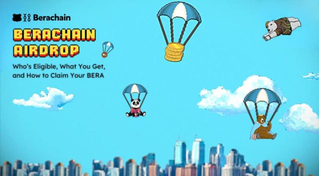 Berachain lanzó un airdrop crypto de 79 millones de tokens $BERA.