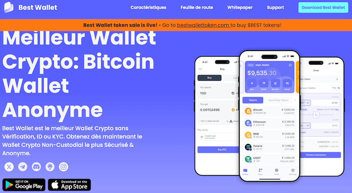 Best Wallet meilleur portefeuille crypto du marché