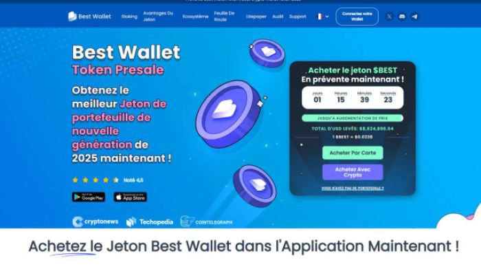 Best Wallet token prévente à moins de 1 euro